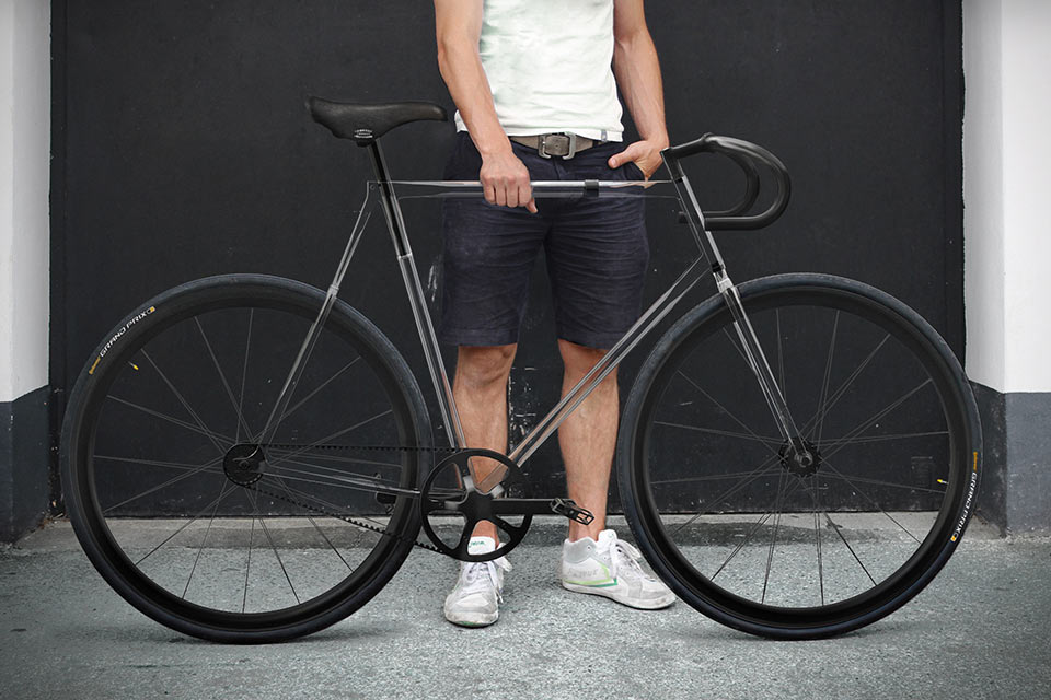 Велосипед с прозрачной рамой Clarity Bike