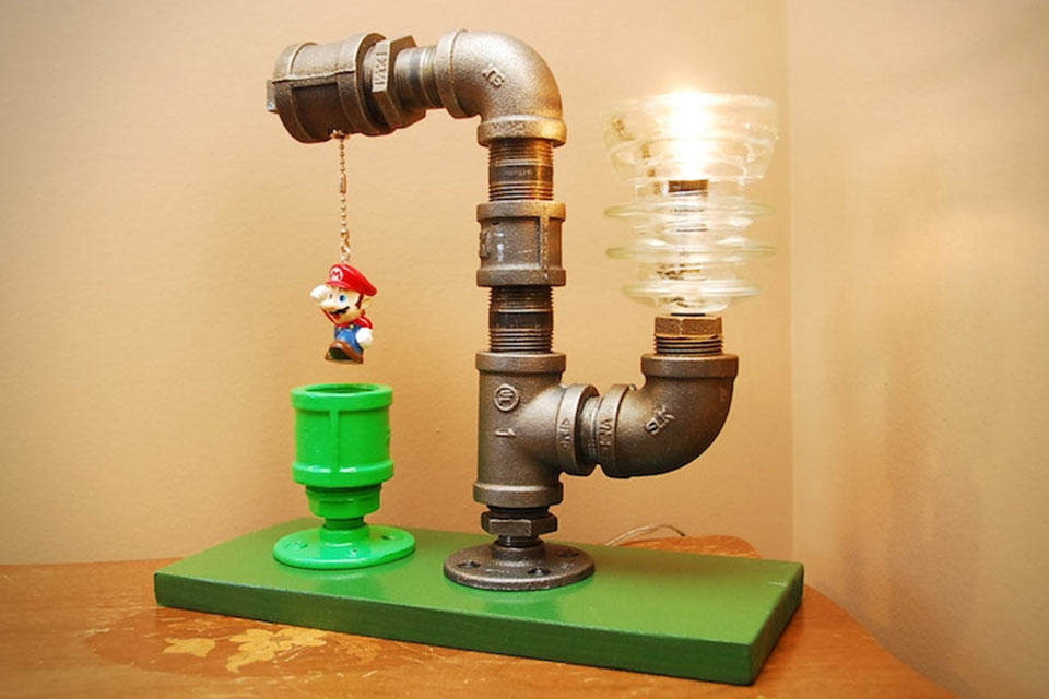 Настольная лампа Mario Industrial Pipe Lamp