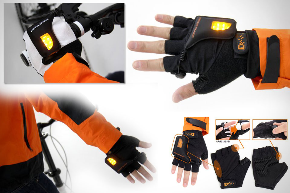 Велосипедные перчатки с поворотниками LED Globe Gloves