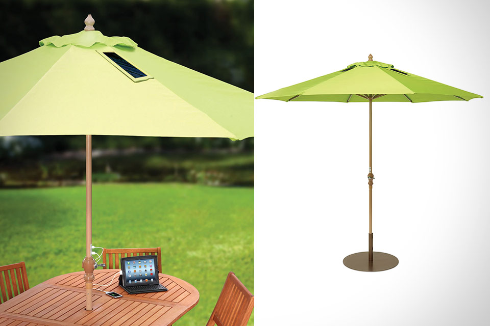 Стационарный зонт с солнечным ЗУ USB-Charging Solar Market Umbrella