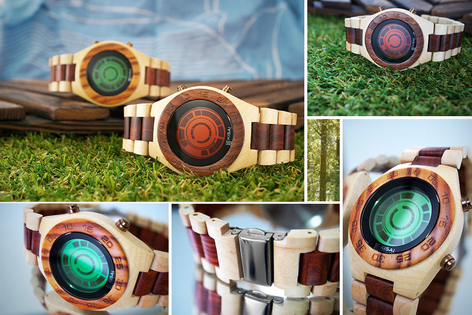 Деревянные часы TokyoFlash Kisai Rogue Wood Watch