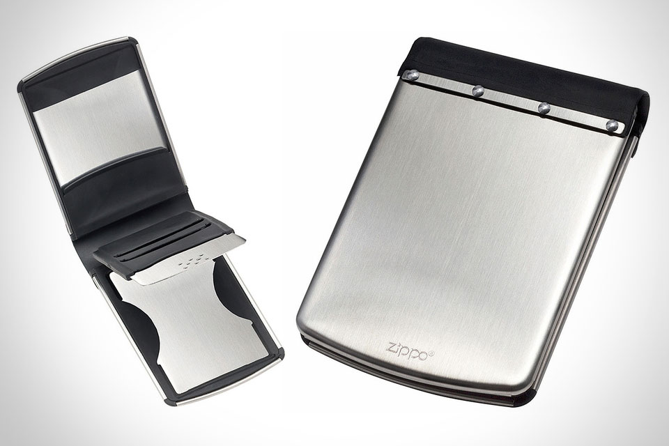 Стальной кошелек Zippo