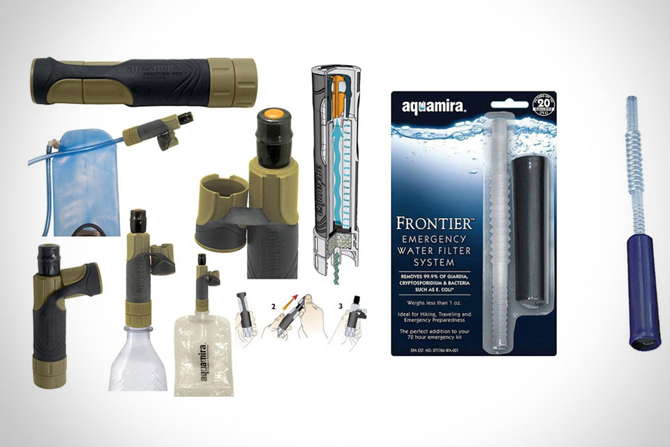 Портативные системы фильтрации воды Aquamira Frontier и Frontier Pro Military