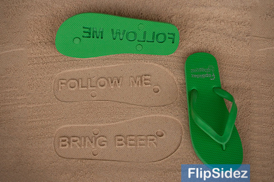 Шлепанцы с посланием Custom Flip-Flops