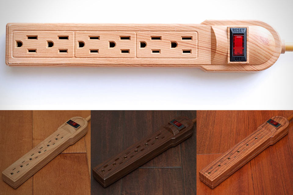 Электрические фильтры под дерево Invisiplug Power Strip