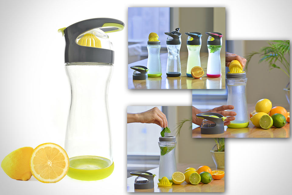 Бутыль со встроенной соковыжималкой Lemon Water On-the-Go
