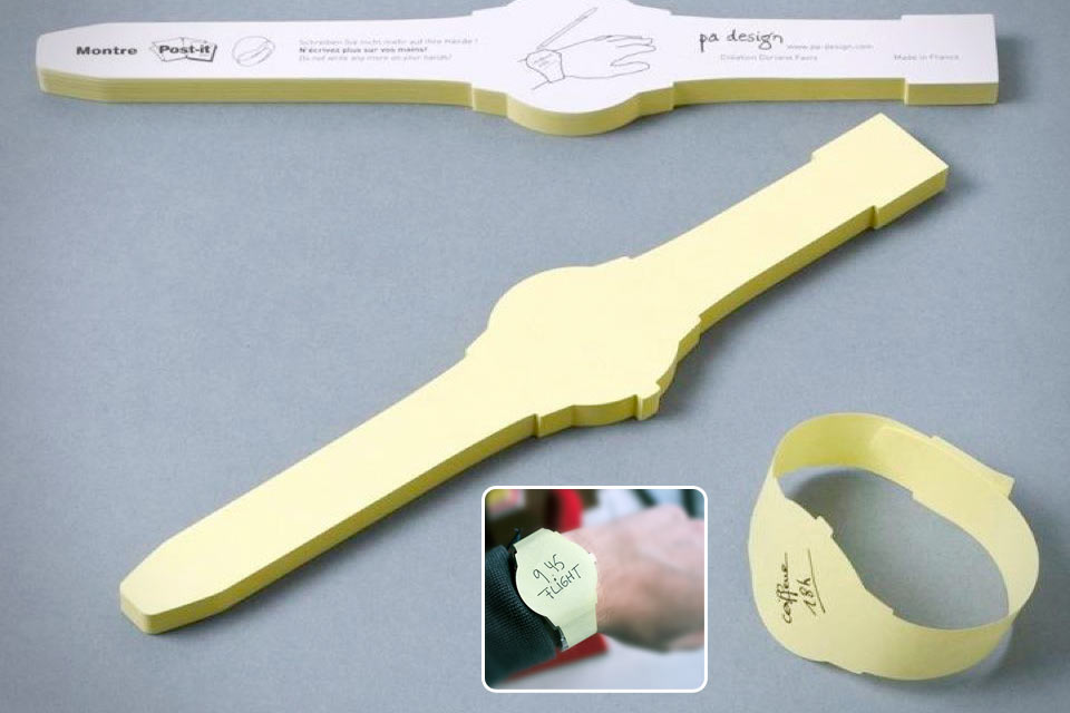 Стикеры-напоминалки Post-it Watch в форме часов