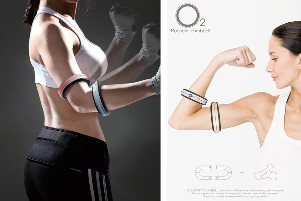Магнитная гантель O2 Magnetic Dumbbell