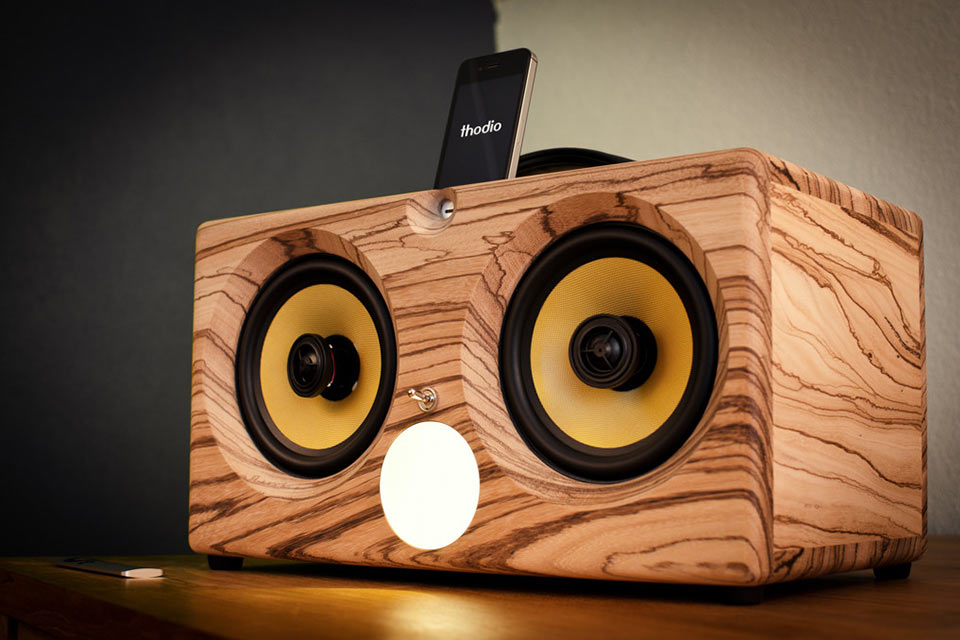 Деревянная Bluetooth мега-акустика Thodio iBox XC