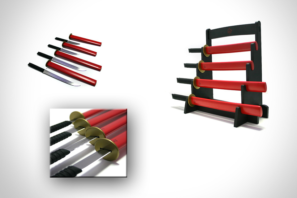 Набор кухонных ножей в японском стиле Samurai Kitchen Knife Set
