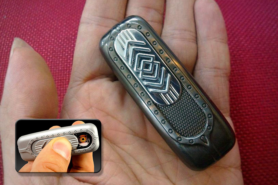 Зажигалка USB Cigarette Lighter с детектором подлинности купюр