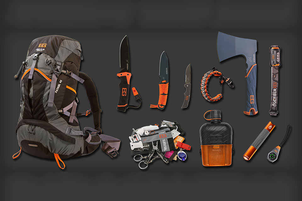 Большой набор для выживания Bear Grylls Mountain Pack