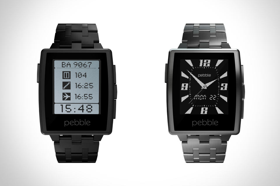 Стальные смартчасы Pebble Steel