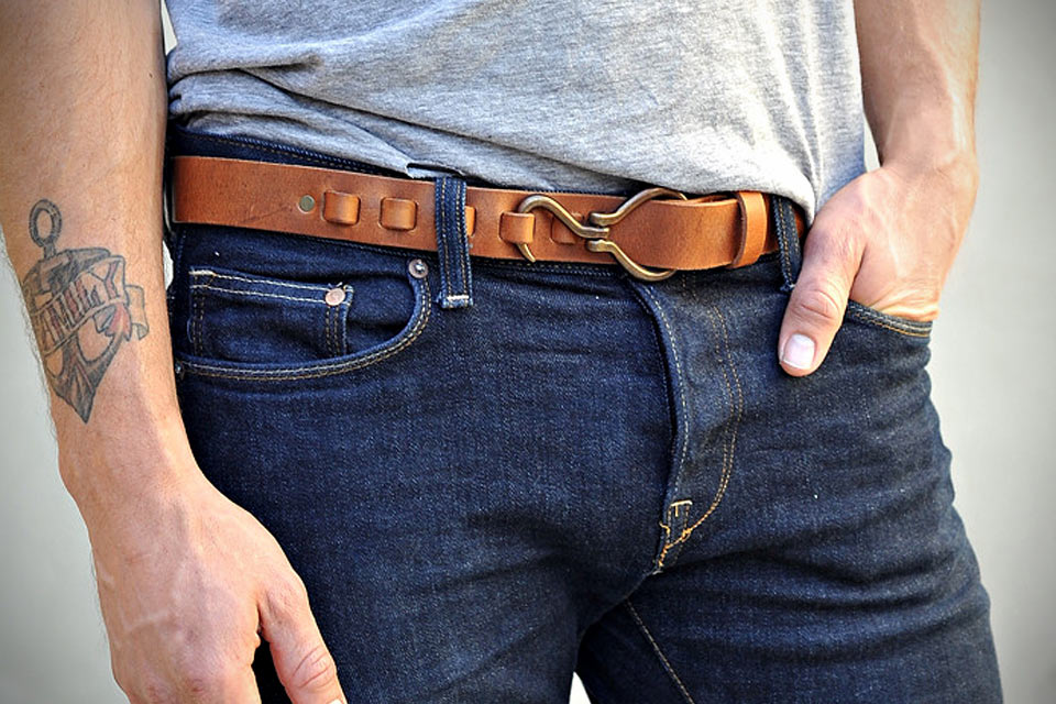 Ремень Wheelmen & Co. Buffalo Hook Belt с крюком вместо пряжки