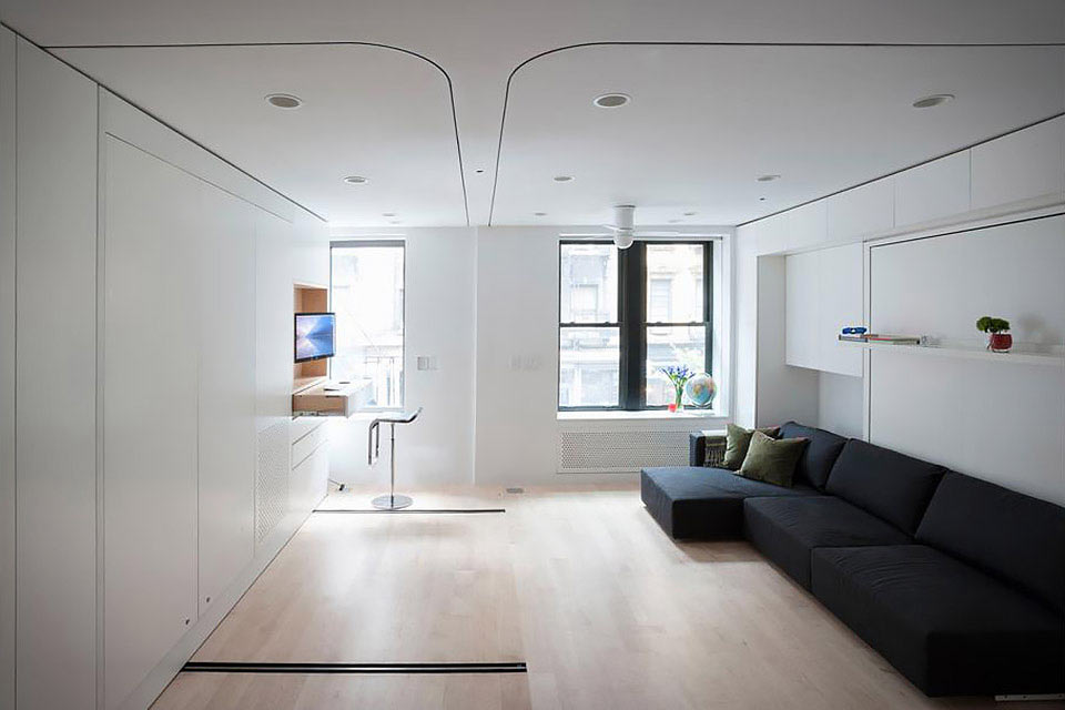 Трансформирующаяся квартира-однушка Transforming Micro Apartment