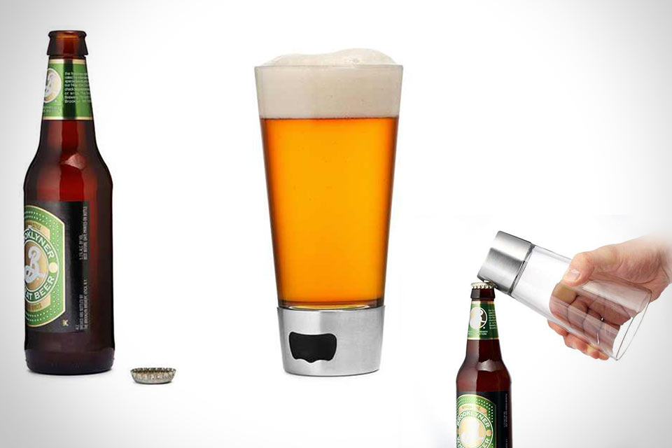 Пивной стакан с открывашкой Beer Opening Glass