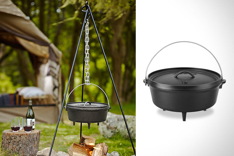 Универсальный котелок Lodge Camping Oven из чугуна