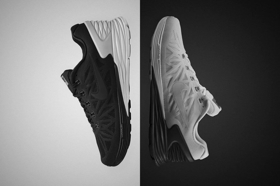 Черно-белые кроссовки NikeLab LunarGlide 6