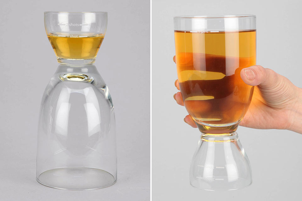 Стакан для пива и шотов Happy Hour Glass