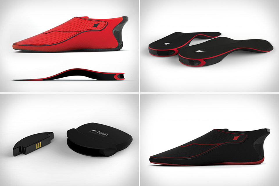 Интерактивная обувь Lechal Interactive Haptic Footwear с вибрирующим Bluetooth-модулем