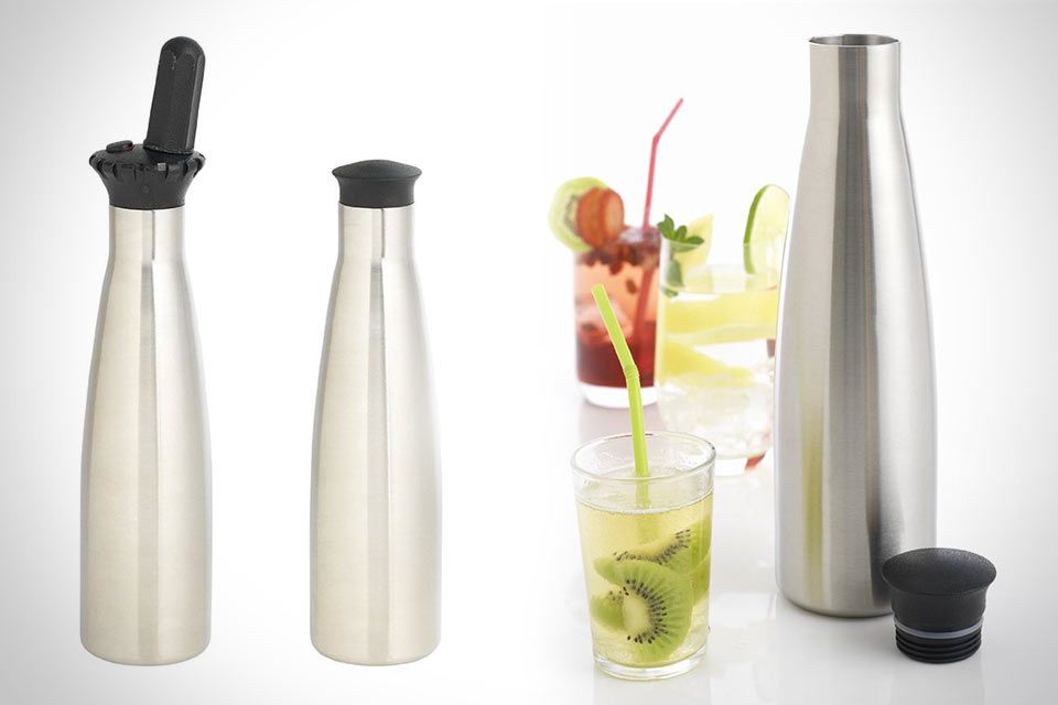 Приспособление Purefizz Soda Maker для быстрого газирования любых жидкостей