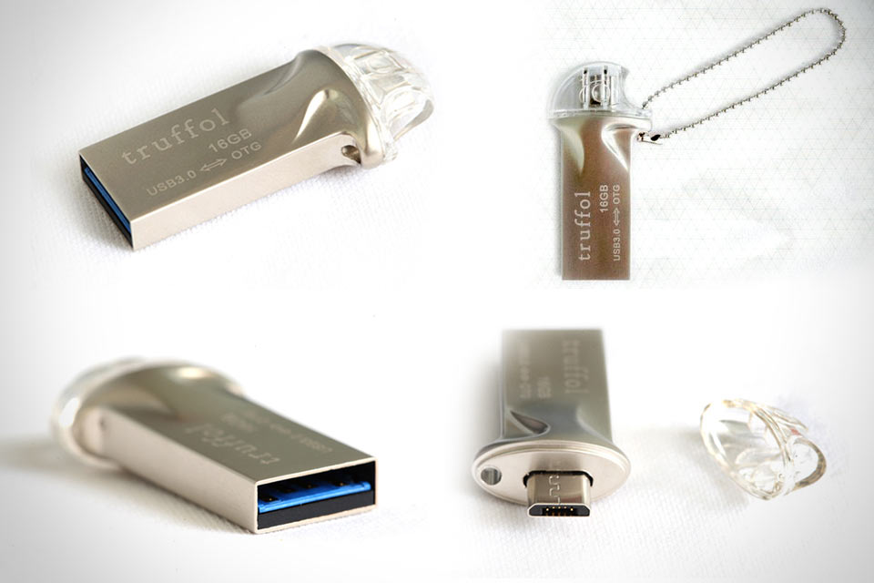 Флеш-драйв Truffol Dual с двумя USB-штекерами и классным дизайном