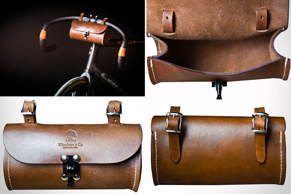 Классическая велосумка Wheelman & Co Blacksmith Tool Case из натуральной кожи