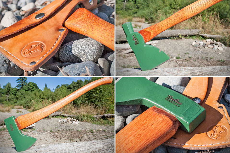 Почти классические топоры Treeline Outdoors с кожаным чехлом