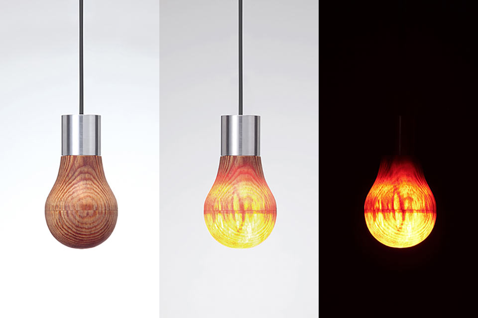 Деревянная лампочка Wooden Light Bulb