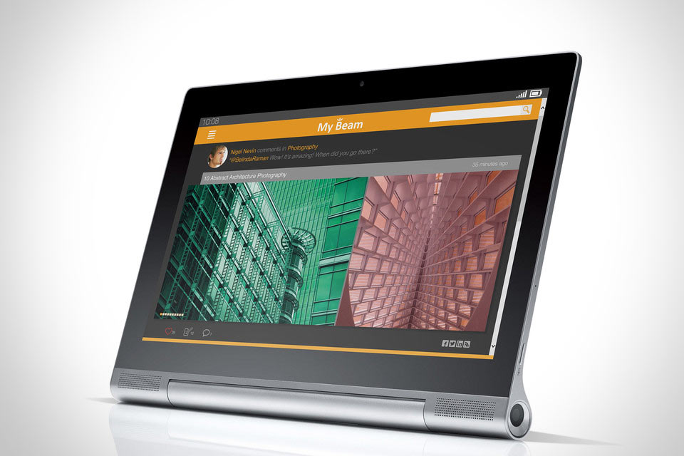 Планшет Lenovo YOGA Tablet 2 Pro со встроенными проектором и сабвуфером