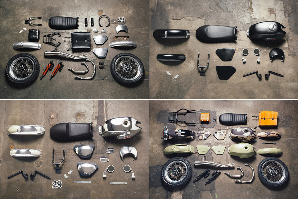 Наборы Moto Guzzi Custom Kits для кастомизации мотоциклов