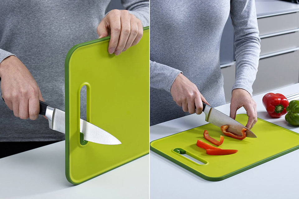 Разделочная доска Knife Sharpening Cutting Board со встроенной точилкой