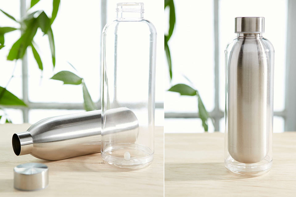 Стальная бутылка Double Wall Bottle со съемной термокапсулой