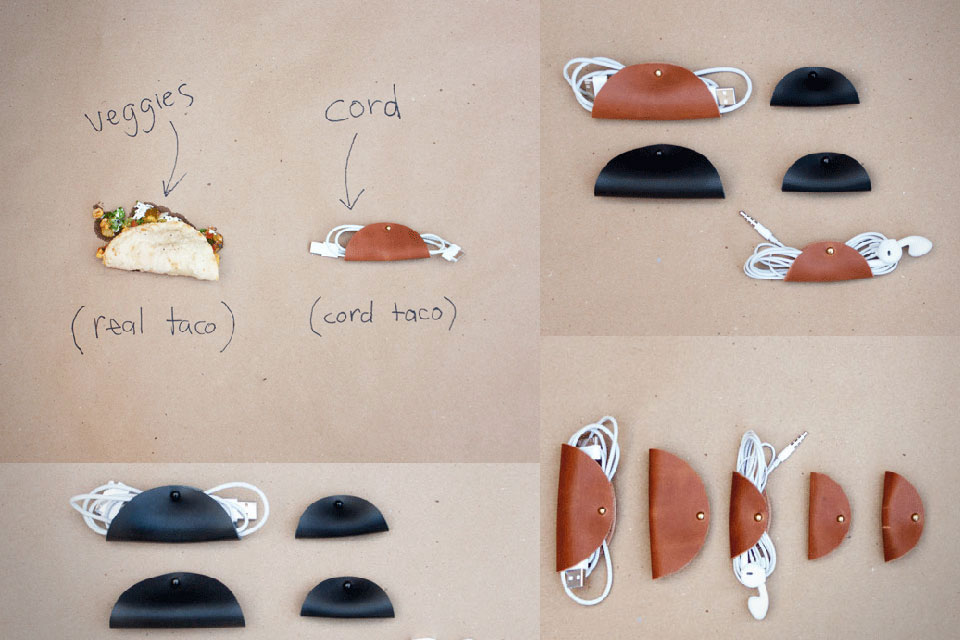 Кожаные тако Cord Tacos для проводов
