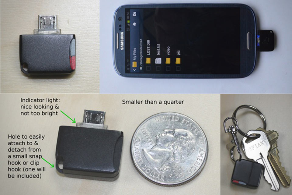 Кардридер для Android-устройств Mini MicroSD Reader