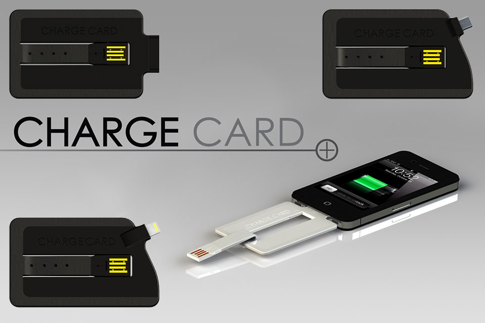 Зарядный кабель в формате кредитки ChargeCard