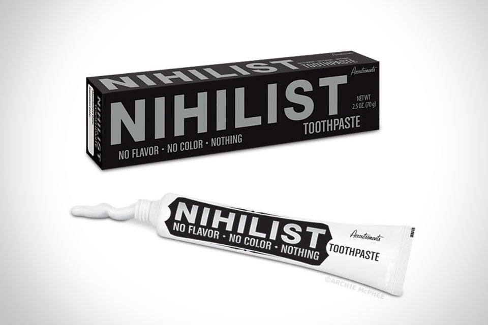 Зубная паста для нигилистов Nihilist без вкуса, запаха и красителей
