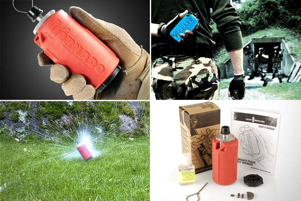 Многоразовая пластиковая граната Tornado Airsoft Grenade