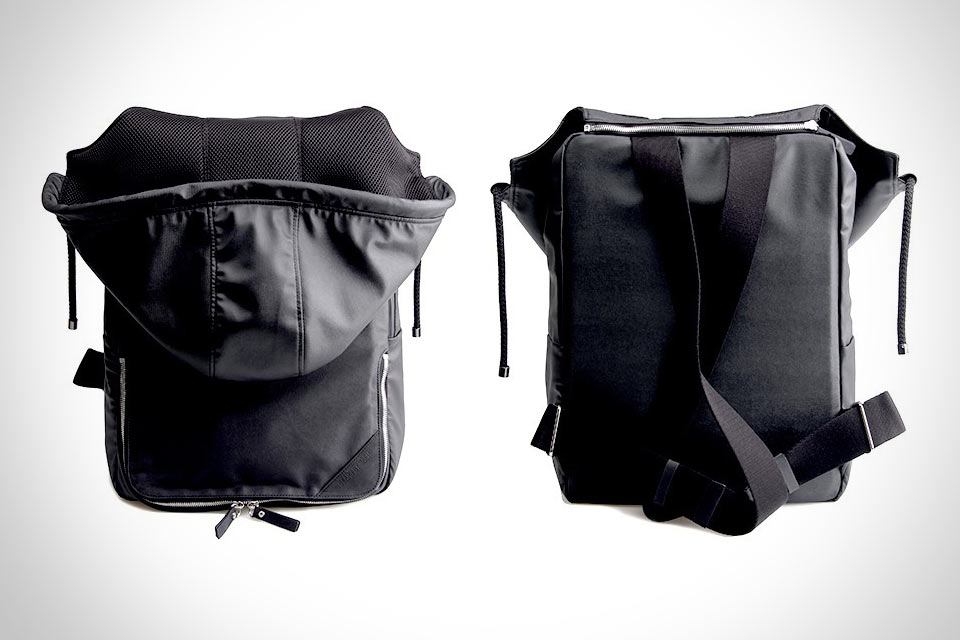 Кожаный рюкзак с капюшоном Hooded Backpack