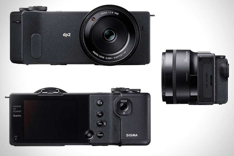 Компактная фотокамера Sigma DP2 Quattro с необычной формой и хитрым сенсором