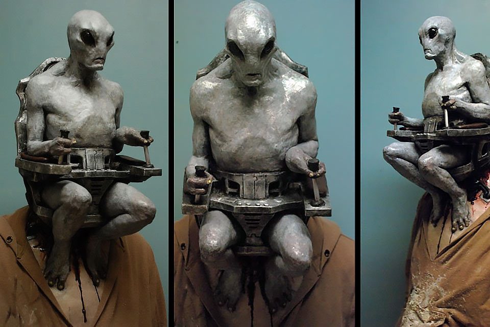Суровая маска Alien Mind Control для Хэллоуина