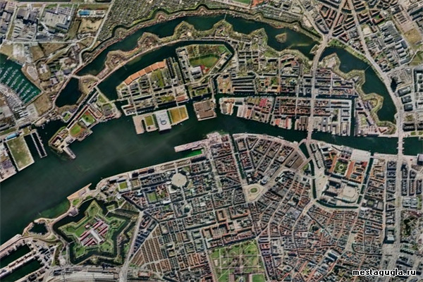 Крепость Копенгагена в форме звезды